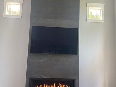Contemporary Fireplace Installation