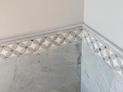 Decorative Bathroom Tile Installation