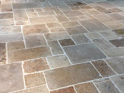 Limestone Floor Installation