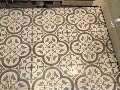 Patterned Tile Flooring