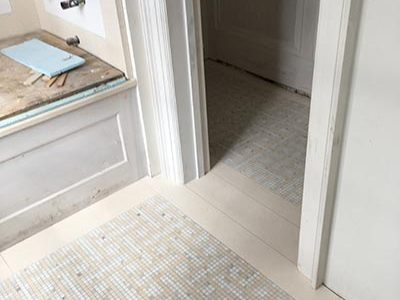 Patterned Tile Installation