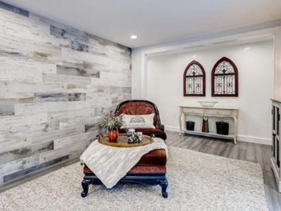 Stone Accent Wall Living Room Renovation